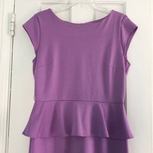 FLASH SALE ⚡️ 2/$20 Purple Peplum work dress